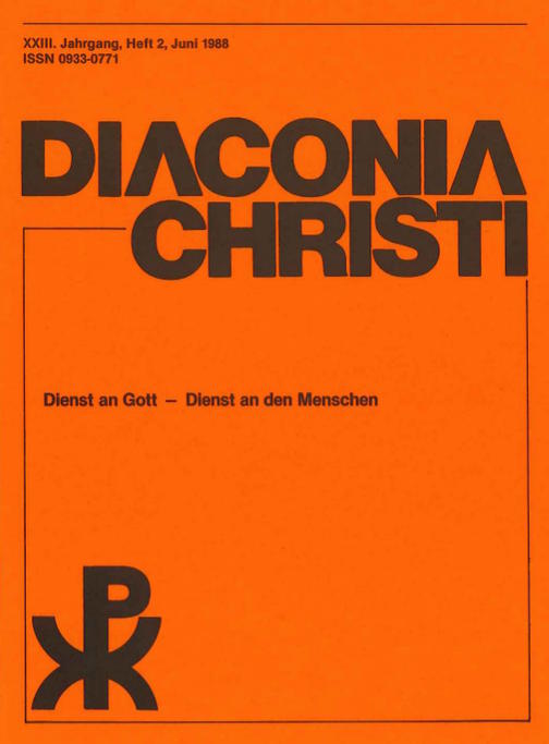 Cover Diaconia Christi #23/1988.2