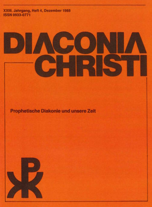 Cover Diaconia Christi #23/1988.4
