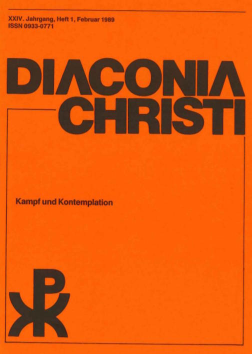 Cover Diaconia Christi #24/1989.1