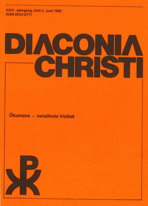 Cover Diaconia Christi #24/1989.2