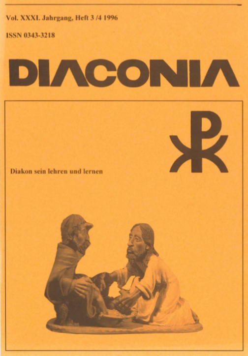 Cover Diaconia Christi #31/1996.3|4