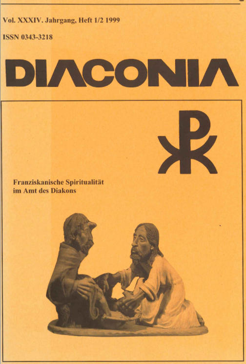 Cover Diaconia Christi #34/1999.1|2