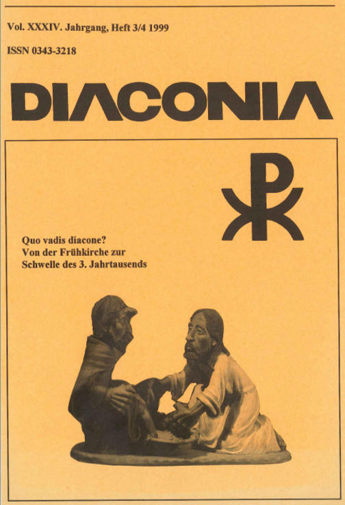 Cover Diaconia Christi #34/1999.3|4