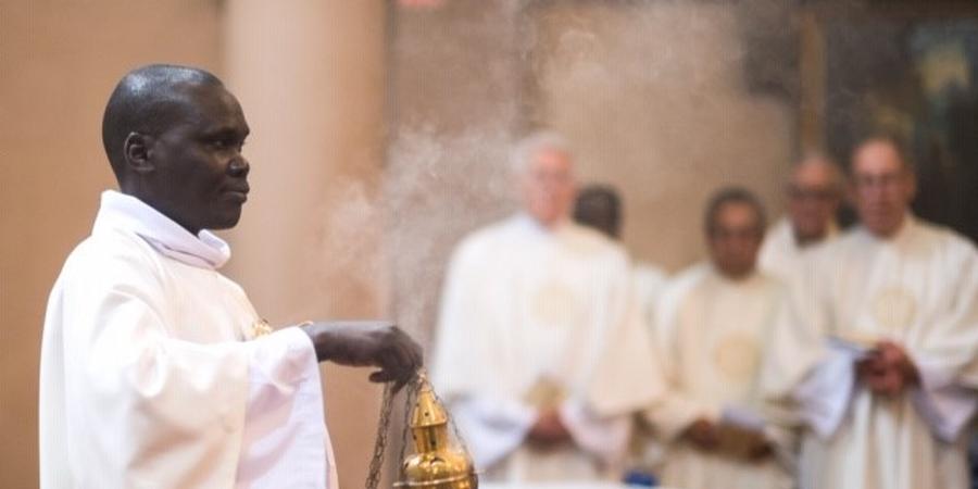 Deacon Alfred at Mass