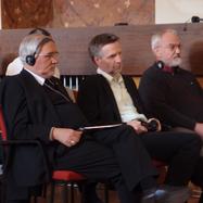 Bishop Gebhard Fürst (left), Protector of the IDC