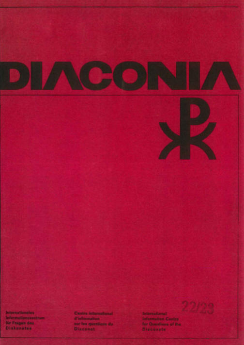 Cover Diaconia Christi Diaconia Christi