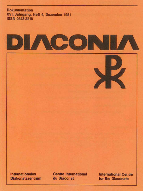 Cover Diaconia Christi #16/1981.4