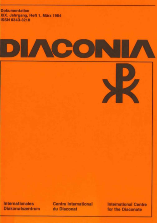 Cover Diaconia Christi #19/1984.1