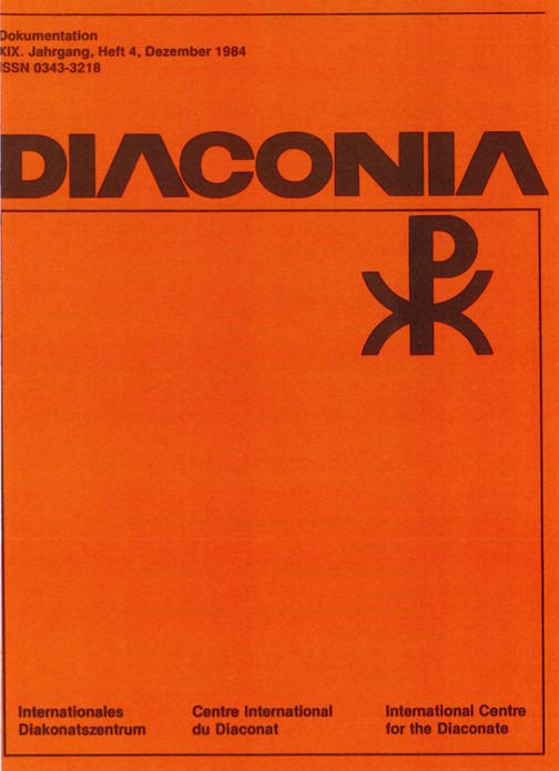 Cover Diaconia Christi #19/1984.4