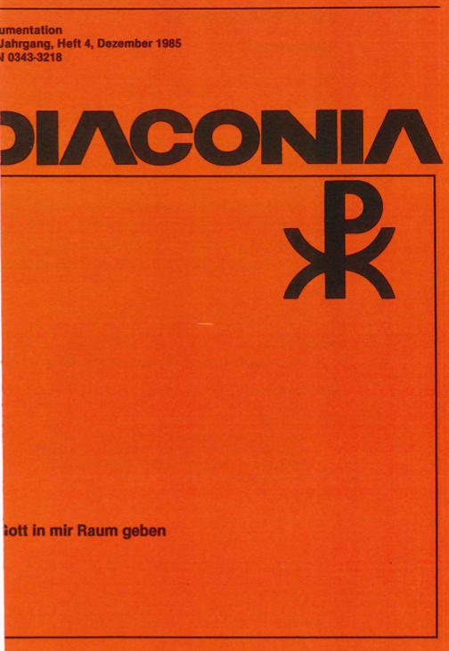 Cover Diaconia Christi #20/1985.4