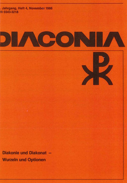 Cover Diaconia Christi #21/1986.4