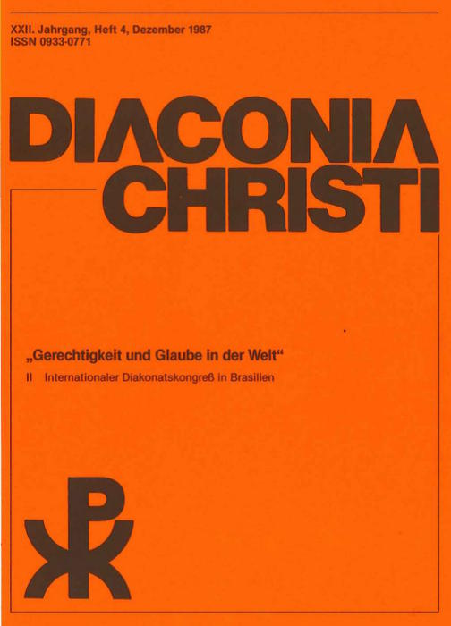 Cover Diaconia Christi #22/1987.4