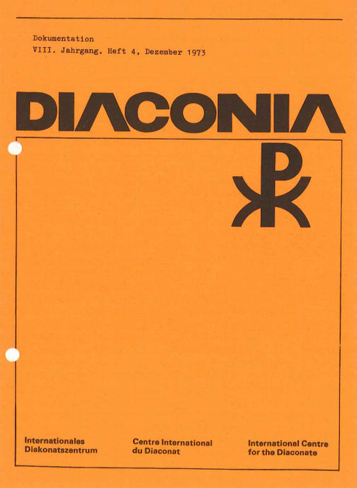 Cover Diaconia Christi #08/1973.4
