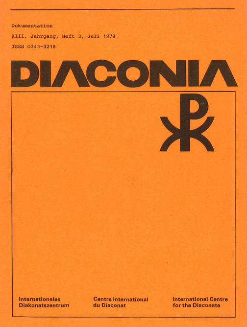 Cover Diaconia Christi #13/1978.3