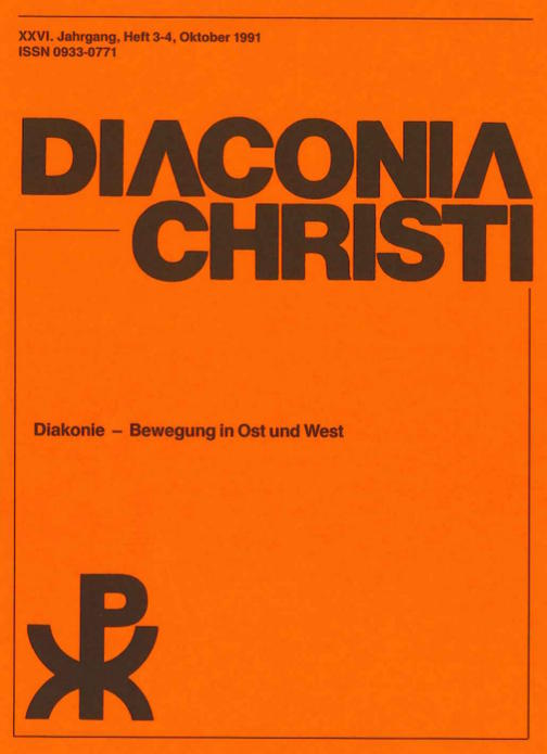 Cover Diaconia Christi #26/1991.3|4
