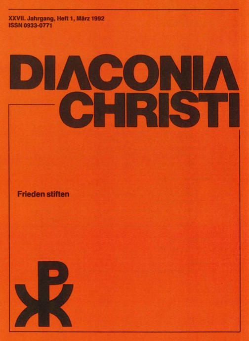 Cover Diaconia Christi #27/1992.1