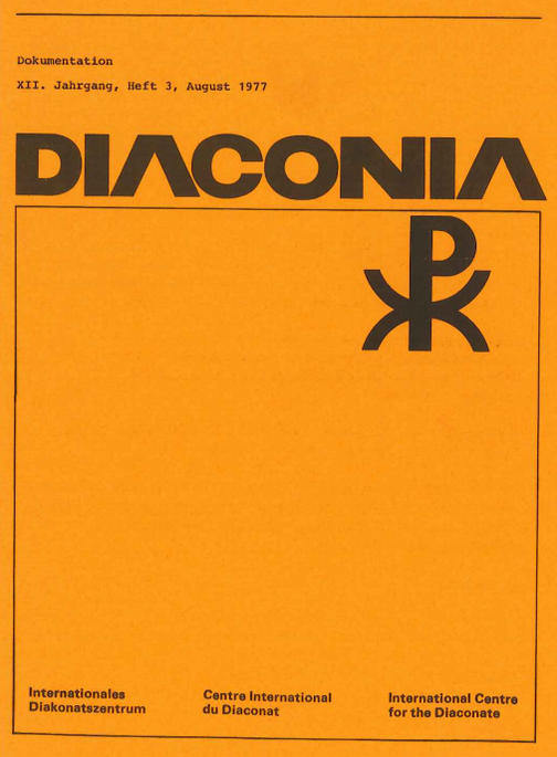 Cover Diaconia Christi #12/1977.3