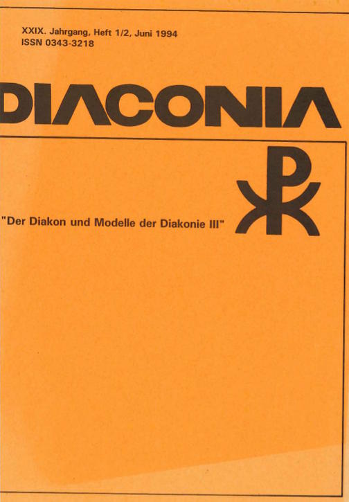 Cover Diaconia Christi #29/1994.1|2