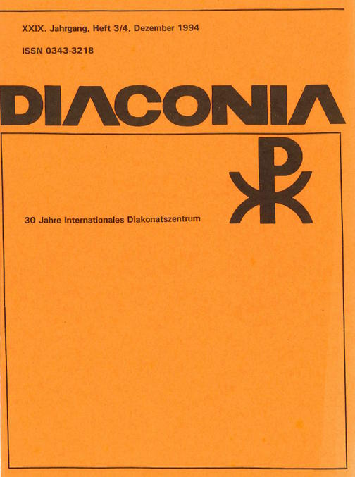 Cover Diaconia Christi #29/1994.3|4