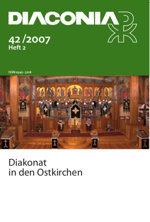 Cover Diaconia Christi #42/2007.2